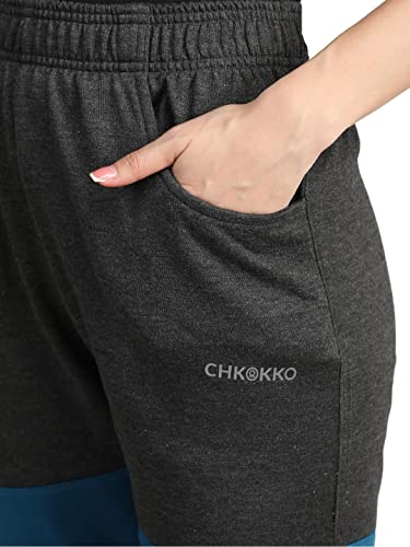 Image of CHKOKKO Women High Rise Gym Wear Sports Fitness Relaxed Track Pant