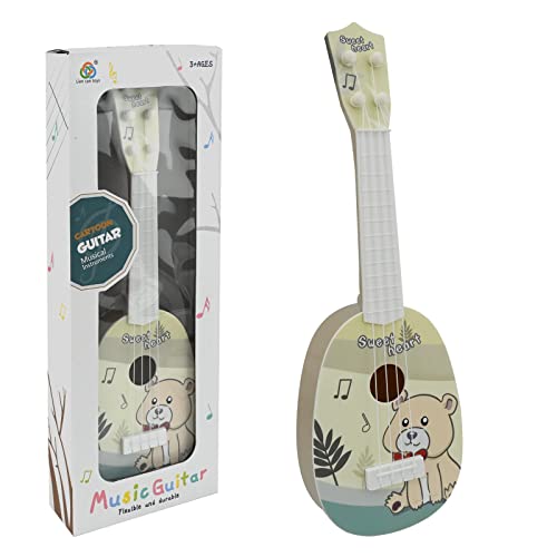 37 cm Gitarre für Kinder, Mini-Gitarre Ukulele Gitarre Spielzeug mit 4...