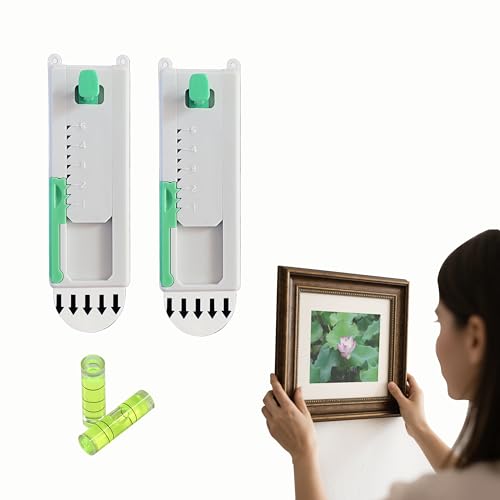 Image of Picture Hangers 2 Pcs, No Damage Sawtooth Hangers, Picture Hanging Hooks Suitable for Various Sizes，is Vertically Adjustable