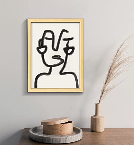 Artbyhannah 11X14 Framed Abstract Wall Art Set Of 3 With Minimalist Black Line Prints For Wall Decor #TOP6