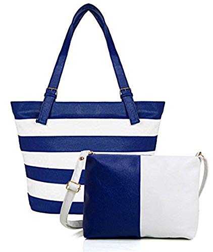 Mammon Women's Letherette Multi-Color Handbag And Sling Bag Combo