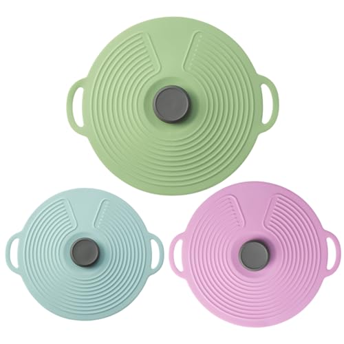 Couvercle en pot en silicone réutilisables, ventouses étanches pour préserver vos repas - 8
