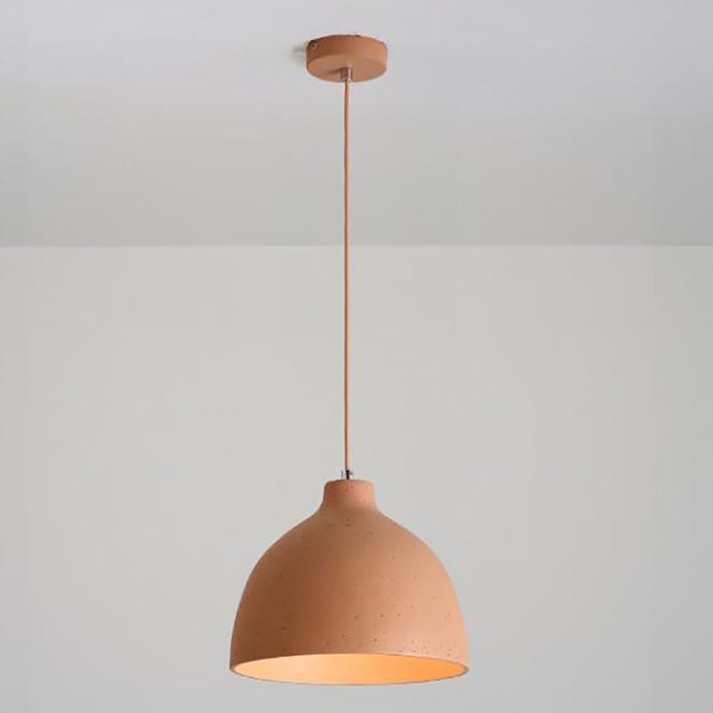 LYMSXAZOU Nordic 1 Light Chandelier Pendant for Kitchen Island, 11''W White Hanging Ceiling Fixture Dining Rooms, Restaurants, and Cafes(Orange,7in)