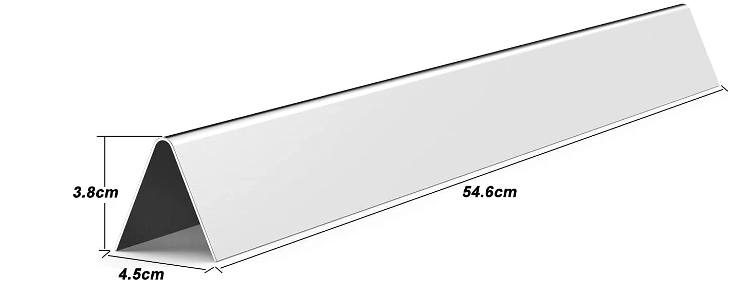 onlyfire 54,6 cm Barres Flavorizer en Acier Inoxydable pour Weber Spirit 500, Spirit E-210 (Contrôle Latéral, Avant 2012), Genesis Silver A, Remplacement pour Weber 7535, 5 Pièces