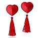 Sibba Nippelabdeckungen Aufkleber mit Quasten Nipple Pasties Selbstklebende Brustwarzenabdeckung Nippelpads Valentinstag Brustwarzen Abdeckungen Rot Herzförmig Klebe Busenblüten für Halloween Party Quasten günstig Kaufen-Sibba Nippelabdeckungen Aufkleber mit Quasten Nipple Pasties Selbstklebende Brustwarzenabdeckung Nippelpads Valentinstag Brustwarzen Abdeckungen Rot Herzförmig Klebe Busenblüten für Halloween Party