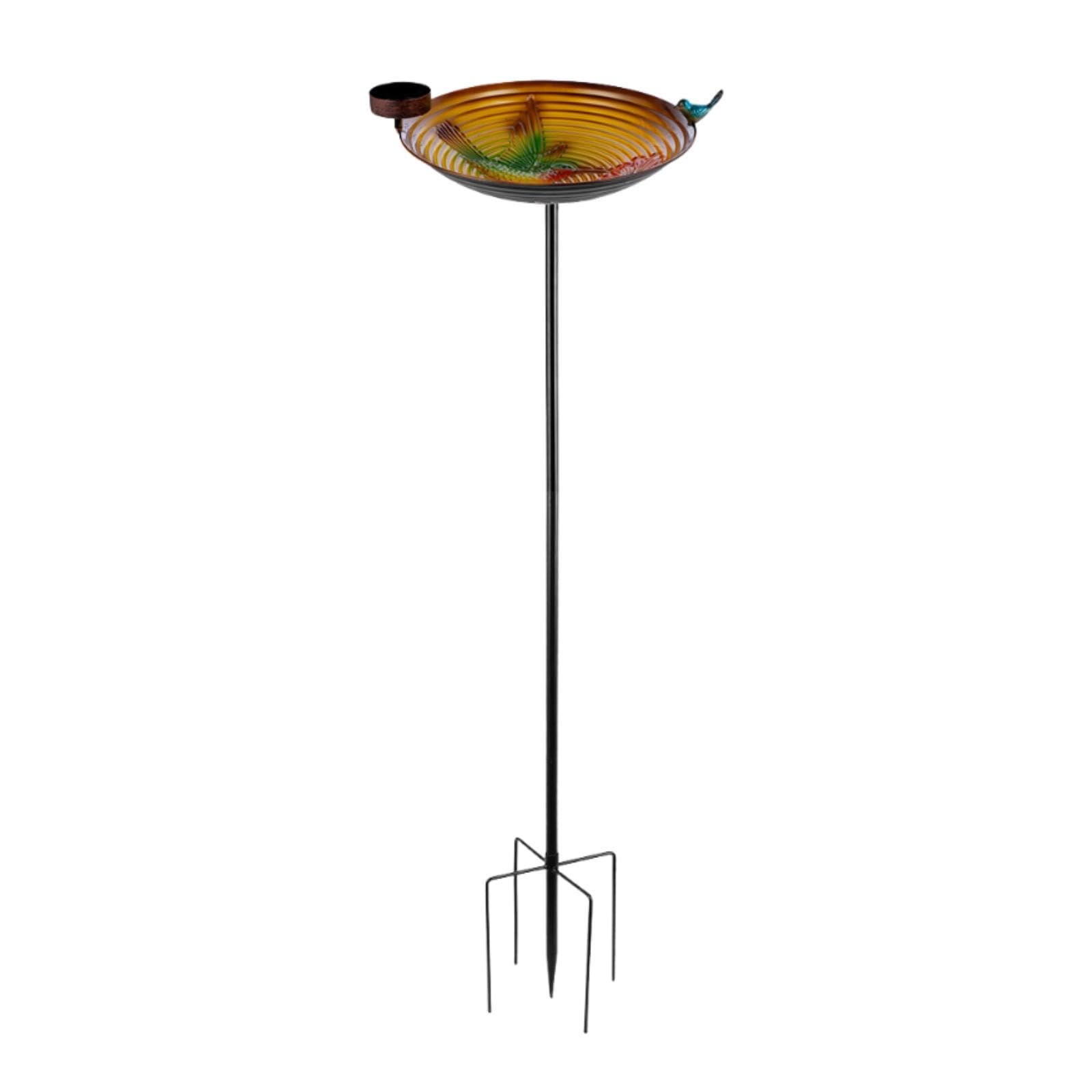 Mangiatoia per Uccelli in Metallo per Decorazione da Giardino E da Esterno