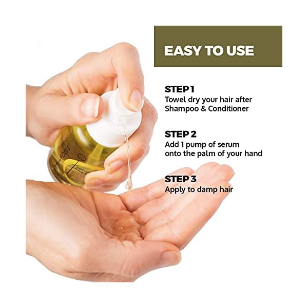 Perfect-Hair-Coconut-Oil-Hair-Serum-Natural-Hair-Oil-Infused-with-Raw-Virgin-Olive-Oil-Sweet-Almond-and-Keratin-Smoothing-Hair-Oil-for-Frizzy-Dry-Damaged-Hair-50ml-1-Pack Perfect Hair Coconut Oil Hair Serum - Natural Hair Oil Infused with Raw Virgin Olive Oil, Sweet Almond and Keratin - Smoothing Hair Oil for Frizzy, Dry & Damaged Hair - 50ml (1 Pack)