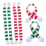 HOUDERCO 6個 ミニ クリスマス スカーフ ワイン デコレーション タグ ミニ スカーフ ブリコラージュ クリスマス スカ