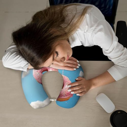 Almohada de espuma viscoelástica para viaje cuello miniatura 7