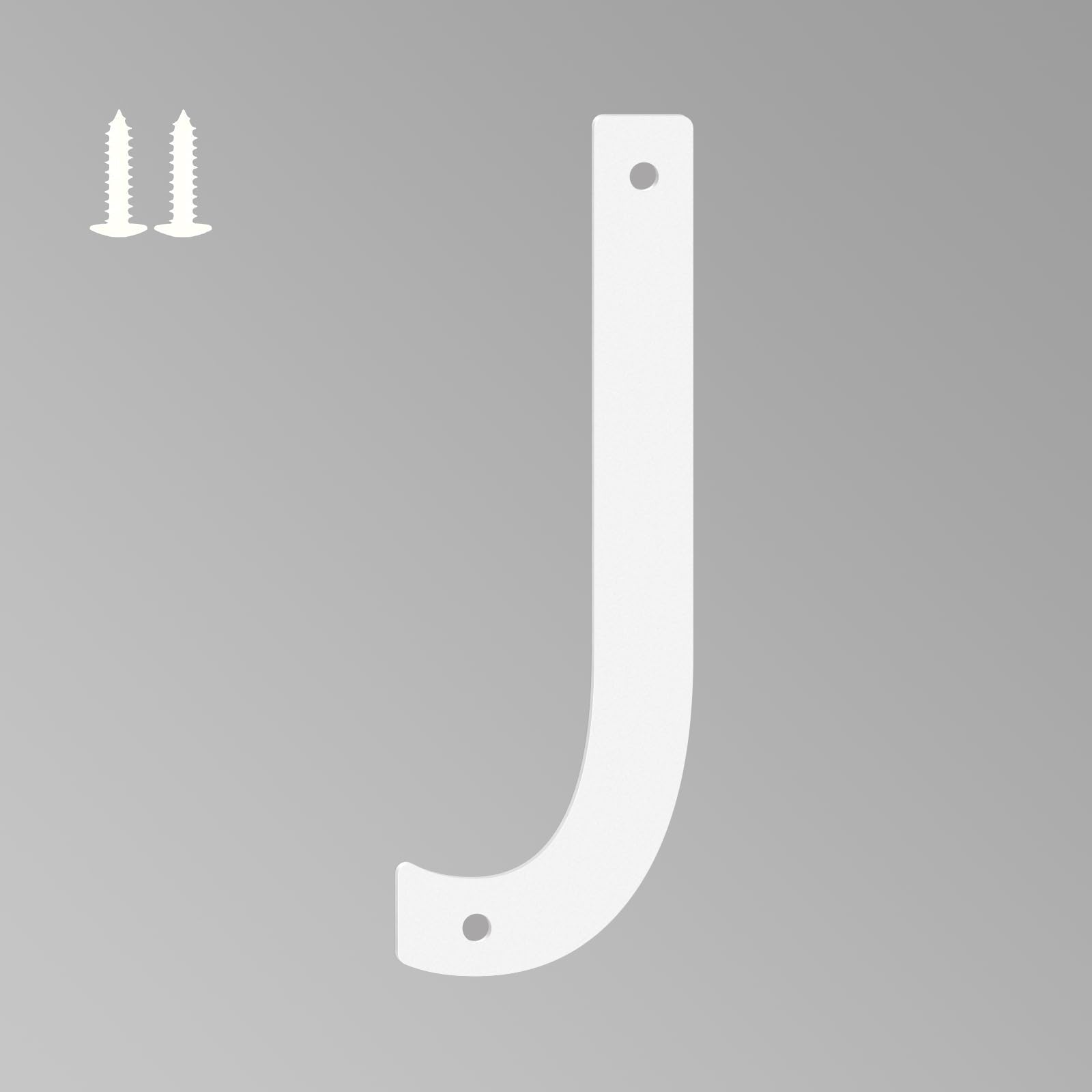 4 Inch White House Numbers for Outside, Metal Letters for Outdoor Signs, Anti-rust Aluminium House Address Letters for Front Door, Office, and Garden Decoration (Letter J)