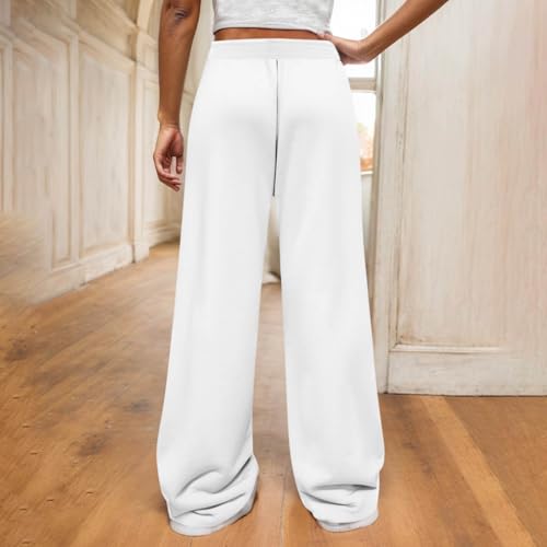 Tween Girls Yoga Pants Wide Leg Sweatpants Light Casual Stretch High Waisted Open Bottom Joggers with Pockets4