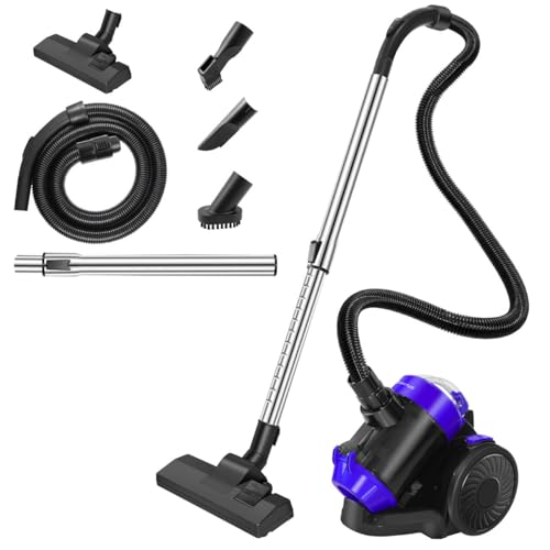 Cylinder Vacuum Cleaner, 1000 Watt Powerful Motor, 1.5L Capacity Dust Tank,4 in 1 Multi-Tool,Bagless Powerful Wet & Dry Vacuum Cleaner for Stairs, Compact and Lightweight, Removes Dirt and Pet Hair