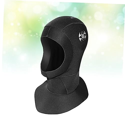 COOLHIYA 3mm Neoprene Diving Hood Snorkeling Cap Waterproof Wetsuit Hat for Men/Women Warm Swimming Head Cover Vent Holes