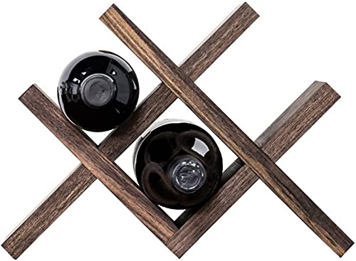 Soporte para 4 botellas de vino de madera plegable miniatura 1