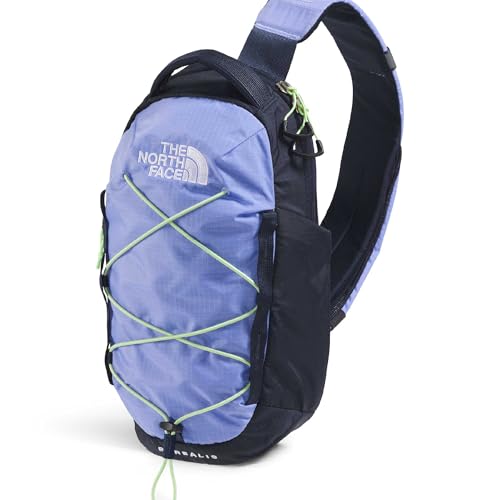The North Face Borealis Sling Bag - Crossbody Bag, Water Repellent, Adjustable Strap, Multiple Compartments, Periwinkle Glow/Summit Navy/Lemon Mist, One Size