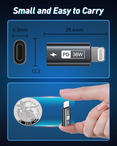 undefined GIANAC USB C - ライトニングアダプタ 36W (2個セット), typec lightning 変換 36W 急速充電 高速データ転送(ノートPC間のみ対応), iPhone 14 13 12 11 Pro Max, iPad Pro/Air 5/Mini 6などiOS機器対応 の商品画像 4