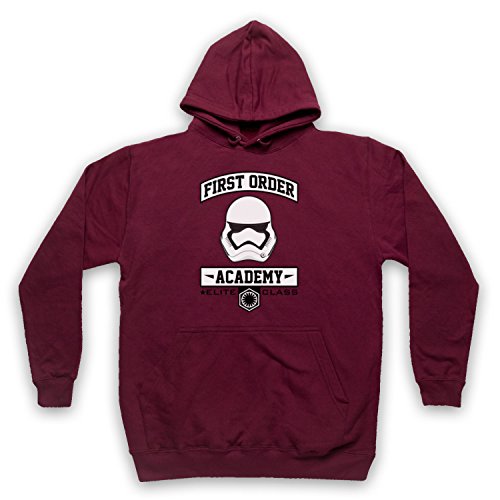 Sweat à capuche Star First Order Academy pour adultes style de film de science-fiction