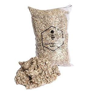 -Hive bee Smoker Fuel | All Natural Cotton Fiber |1 LBS Bag