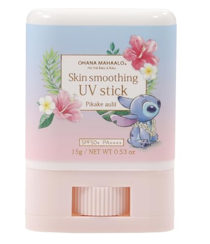 【SNS話題】スティ ッチ日焼け止めスティック オハナマハロ OHANA MAHAALO スキンスムージング UVスティック, ピカケアウリの香り, SPF50+ PA++++, 15gのサムネイル