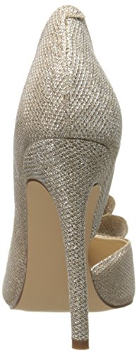 Betsey Johnson Women's Prince D'orsay Pump, Gold, 6.5 #TOP2