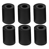 DOITOOL 6 Stück Teiliges Bürostuhl Gasdruckfeder Hülse Schwarz Rutschfeste Drehbare Schutzabdeckung Hydraulik Stuhlzylinder Ersatzteile Einfache Montage für Bürostuhl Zubehör