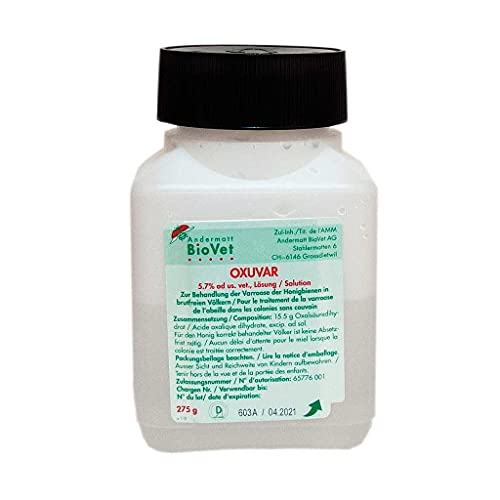 OXUVAR 5.7% - 275 g - Oxalsäure zur Varroa Behandlung Varroamilbe Sommer und/oder als Winterbehandlung 3 0% Oxalsäure-Dihydrat