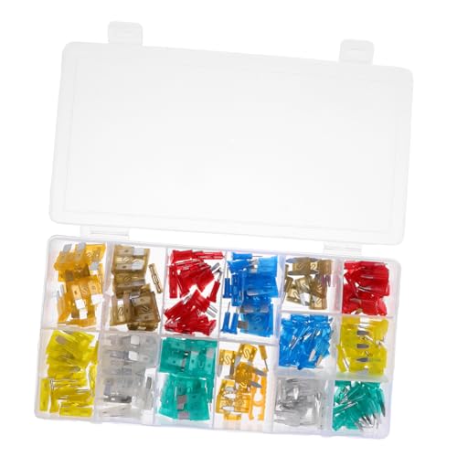 Kit de 220 fusibles para automóvil PRETYZOOM, fusibles mini de aluminio y plástico, para reemplazo automotriz miniatura 1