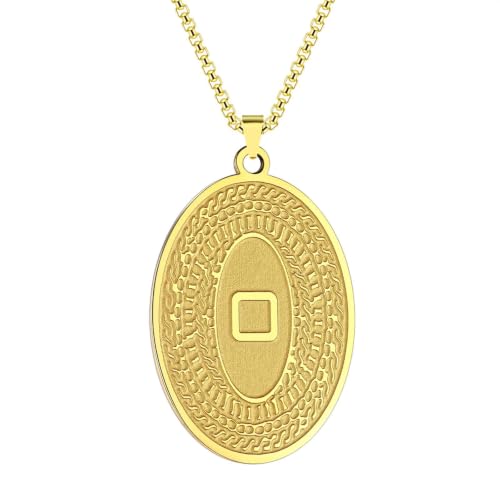 Cadeau Bohême collier délicat en or ovale à offrir pour une occasion spéciale