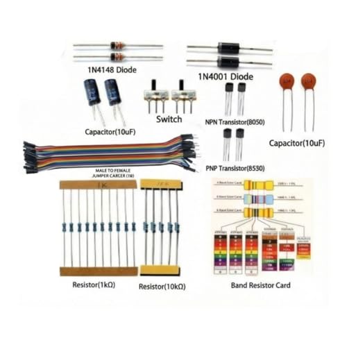 Image of DIY Ultrasonic Distance Sensor Starter Kit for UNO R3, LCD1602, Breadboad, DC Motor, Starter /Beginner Kit for Uno R3 microcontroller Compatible with Arduino IDE