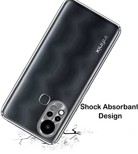 Image of Soft Flexible Silicone Back Cover Compatible with Infinix Hot 11S, Transparent Case