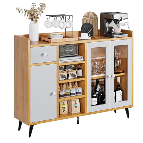 Simple Hogar Alacenas para Cocina,Comedor alacena con Puerta de Vidrio Templado,Corredor Moderno alacena,Muebles para Sala de Estar,Dormitorio,Comedor para...