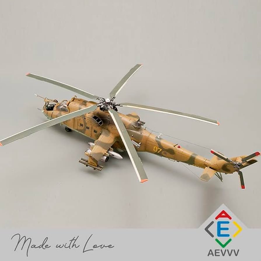 Amazon | Mil Mi 24 Hind D/E ロシアヘリコプターモデルキット