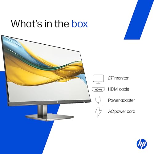 Image of HP 524da 23.8 inch (60.5cm) FHD Monitor, IPS Panel, 300 nits, Eye Safe Certified, 100hz Refresh Rate, 5ms Response time, Ergonomic Design, Black, 3 Years Warranty (B11W5AT)