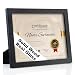 RPJC Document Frame/Certificate Frames Made of Solid Wood High Definition Glass and Display Certificates 8.5x11 Inch Standard Paper Frame with Stand Black