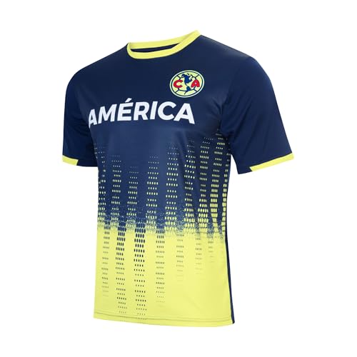 Club America Offically Licensed Jersey - Adult Soccer Game Day Jersey Inspired Shirt | Frequency Navy Medium