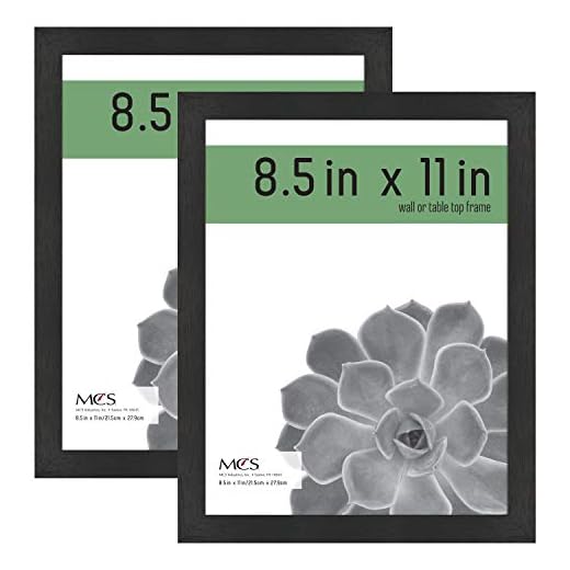 MCS Gallery Essential Frame, Black Woodgrain, 8.5 x 11 in, 2 pk