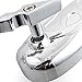 Evomosa Motorcycle 10mm/8mm Chrome Mirrors Universal Side Rear View Mirror for Harley BMW Honda Yamaha
