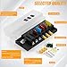 PSEQT 12V Fuse Block, 6 Circuit Blade Marine Fuse Panel Box with LED Indicator, Waterproof ATO Blade Fuses Block Holder Relay Box Kit with Protection Cover for 12V/24V Car Boat Truck Trailer Bus