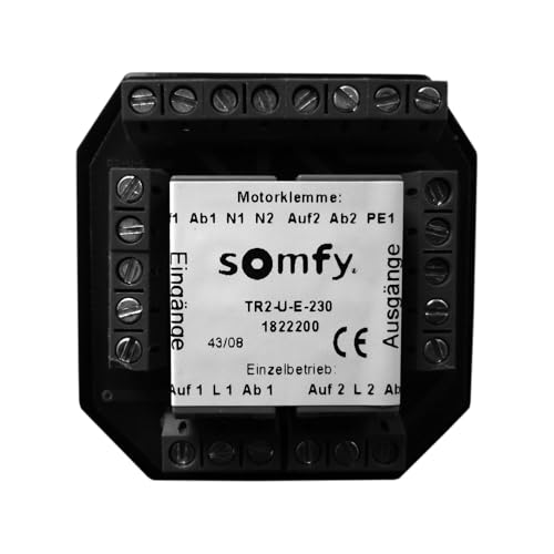 Somfy Relé de corte TR2-U-E-230 para coordinar las persianas del salón de casa 2