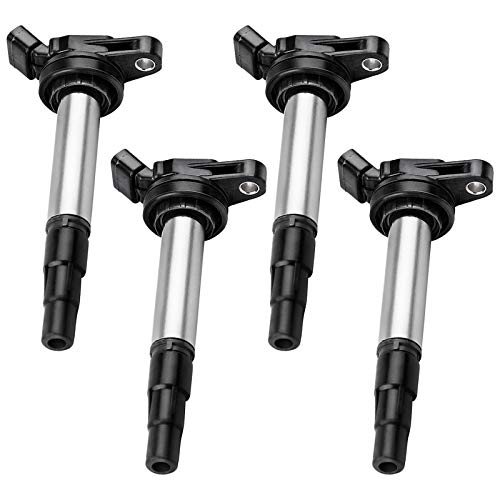 Ignition Coils 4-Pack Compatible with Toyota Corolla 09-17, Toyota Matrix 09-14, Toyota Prius 10-17, Lexus CT200H 11-16, Pontiac Vibe 09-10, Scion XD 08-13, 2016 Scion IM L4 1.8L 2.4L