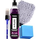 V-floc 500ml Shampoo Neutro Para Lavar o Carro Moto Caminhão + Luva de Microfibra Tentaculos + Pincel