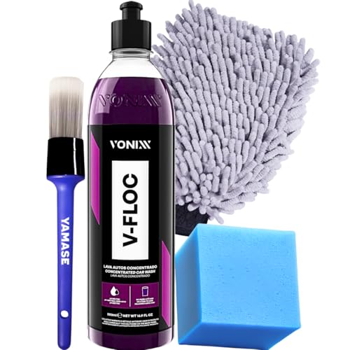 V-floc 500ml Shampoo Neutro Para Lavar o Carro Moto Caminhão + Luva de Microfibra Tentacul... V-floc 500ml Shampoo Neutro Para Lavar o Carro Moto Caminhão + Luva de Microfibra Tentacul...