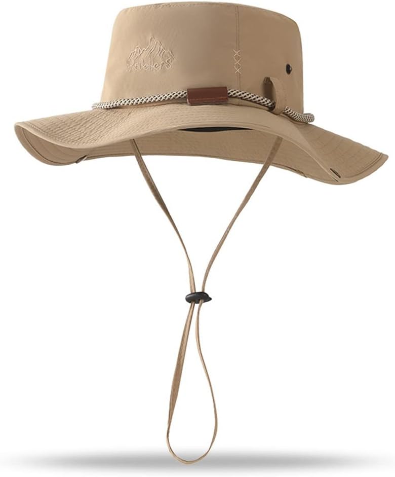 Outdoor Sun Protection Fishing Cap Men's Thin Section Big Brim Hat Quick Dry