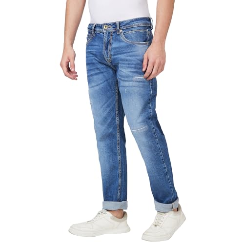 Image of Spykar Men's Rover Regular Fit Mid Rise Casual Jeans