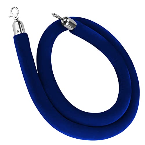 KRXSOBNV, Cuerda de Barrera de Control de multitudes, Cuerda Gruesa de Barrera de línea de Cola de Poste de puntal VIP, for el Banco del Hospital de celebración del Hotel/,Cuerda de barandilla(Blue,0