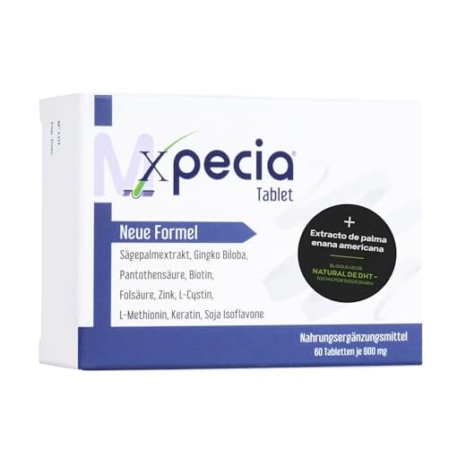 XPECIA - Anticaída del cabello para hombres, bloquea la DHT, fórmula para el crecimiento del cabello, 60 pastillas
