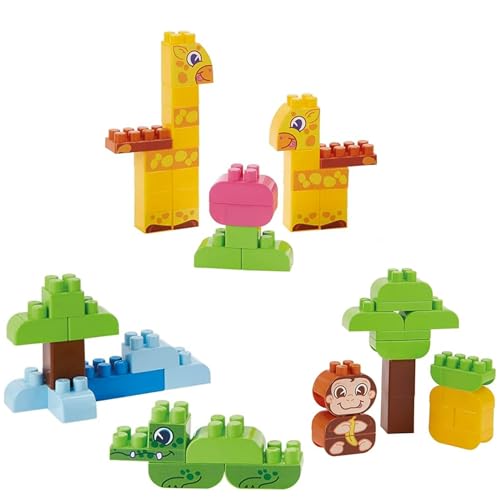 Cofre de la jungla Abrick de 200 piezas para construir y jugar en familia