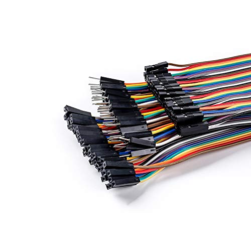 SunFounder 120 Piezas Cable Dupont para Arduino/ Raspberry Pi 40 Pines Macho-Hembra, 40 Pines Macho-Macho, 40 Pines Hembra-Hembra Cables de Puente