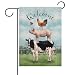 Dyrenson Welcome Summer Rooster Pig Cow Cardinal Farm Decorative Garden Flag, Country Yard Outside Decoration, Spring Farmhouse Outdoor Small Decor 12x18