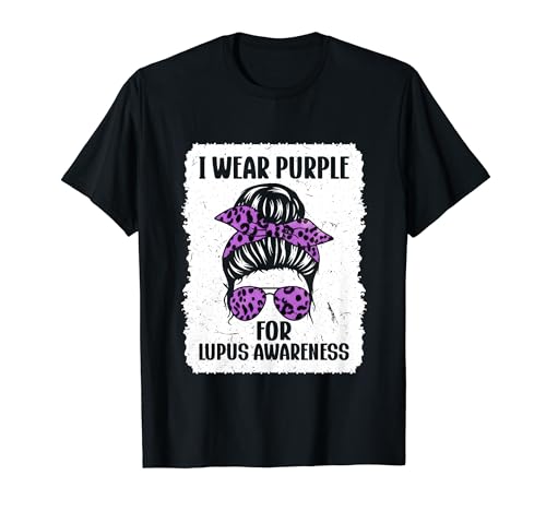 I Wear Purple For Lupus Awareness Men Women Purple Lupus T-Shirt